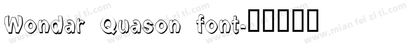 Wondar Quason font字体转换